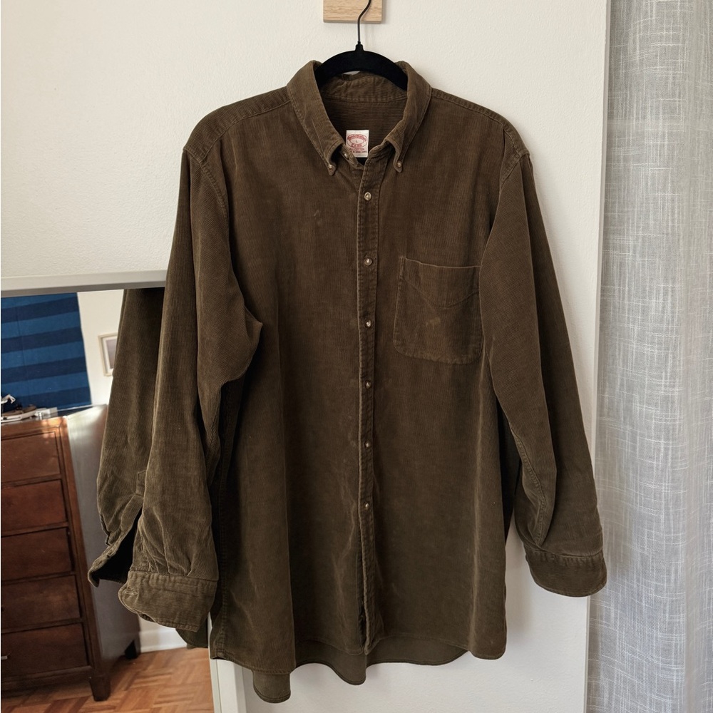 Brooks Brothers Tan Corduroy Shirt
